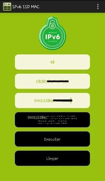IPv6 IID MAC screenshot 1