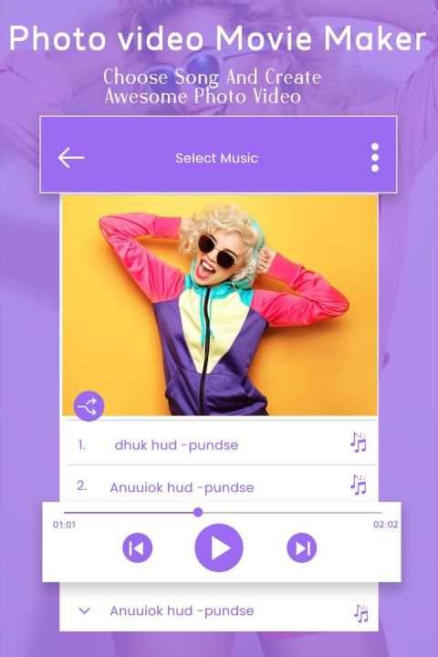 HD Video Maker : Music Slideshow Maker screenshot 1