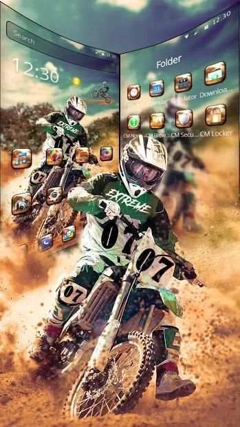 Motocross dirt bike theme screenshot 1