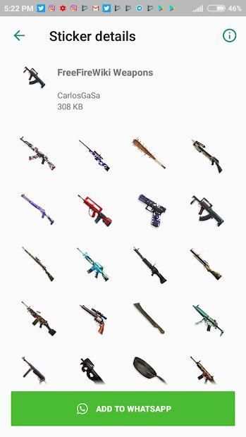 Stickers de Free Fire स्क्रीनशॉट 1