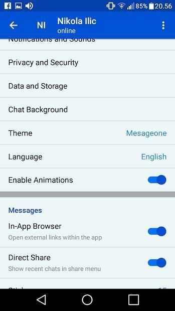 Mesageone स्क्रीनशॉट 1
