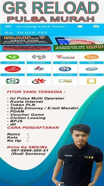 GR Reload Pulsa Murah - Isi Ulang Pulsa Otomatis screenshot 2