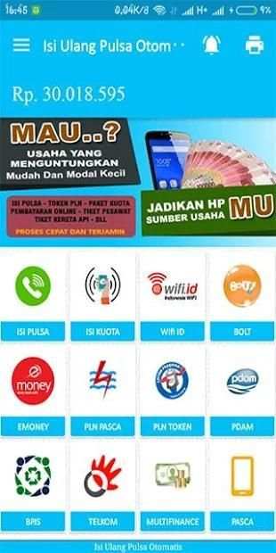 GR Reload Pulsa Murah - Isi Ulang Pulsa Otomatis screenshot 1