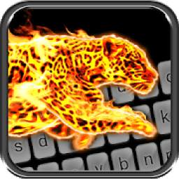 Cheetah Fire Animated Keyboard + Live Wallpaper