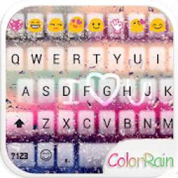 COLOR RAIN Emoji Keyboard Skin