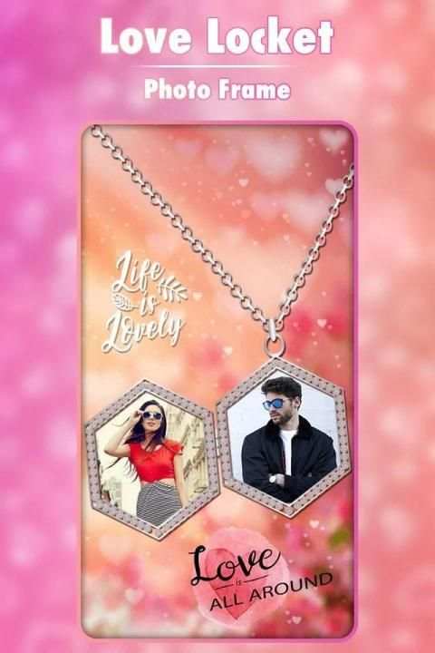 Love Locket Photo Frame स्क्रीनशॉट 2