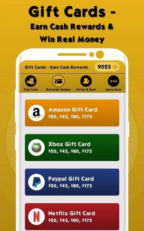 Gift Cards - Earn Cash Rewards & Win Real Money 2 تصوير الشاشة