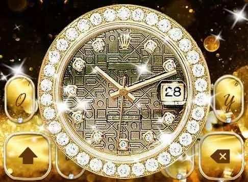 Gold Diamand Watch Keyboard स्क्रीनशॉट 2