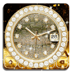 ikon Gold Diamand Watch Keyboard
