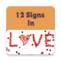 12 signs in love