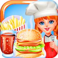 Burger Shop Food Maker logo