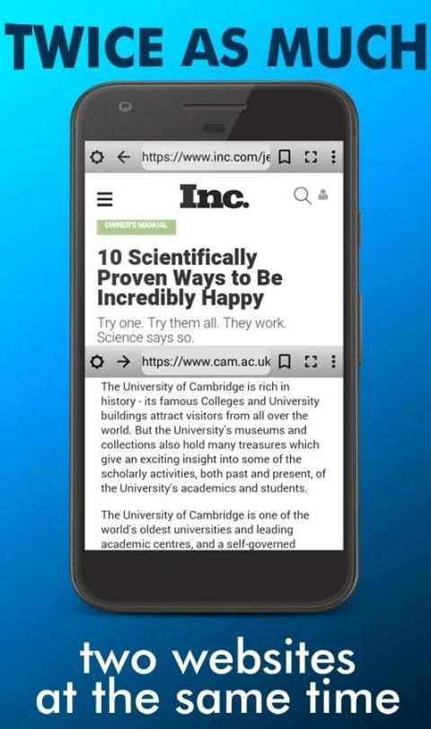 Dual Browser - Split Browser screenshot 3