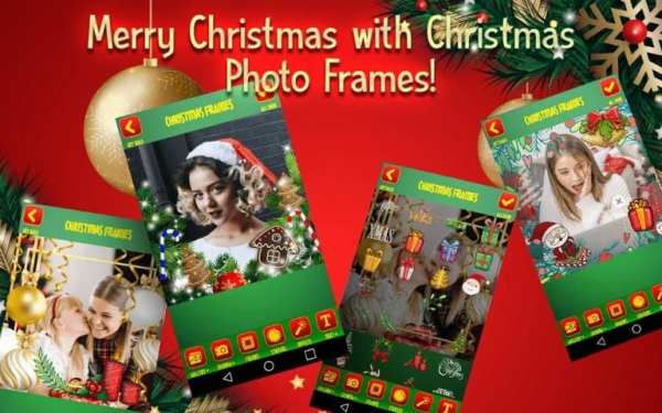 Hari Natal Bingkai Foto - Editor Natal screenshot 2