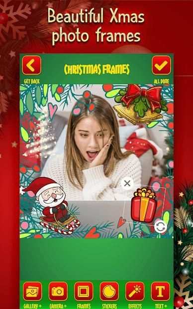 Hari Natal Bingkai Foto - Editor Natal screenshot 1
