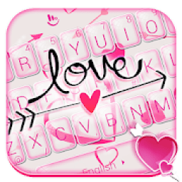 ikon Valentine Hearts Arrow Keyboard Theme