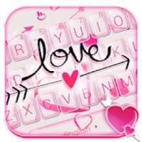 Valentine Hearts Arrow Keyboard Theme on 9Apps