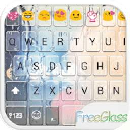 Free Glass Emoji Keyboard Skin