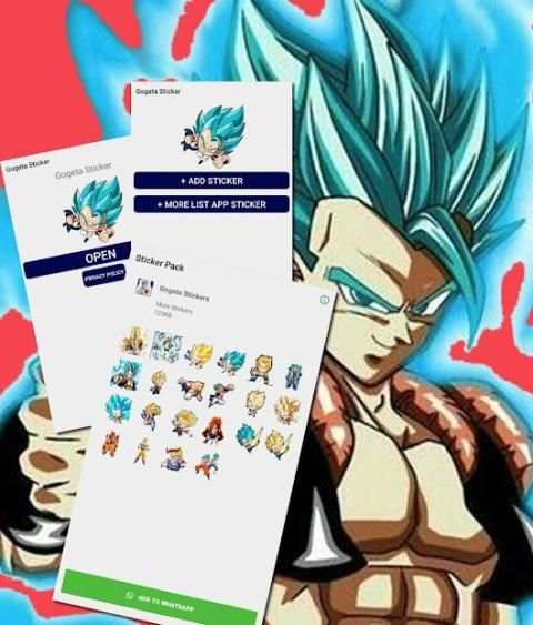 Gogeta Sticker for Whatsapp - WAStickerApps screenshot 2