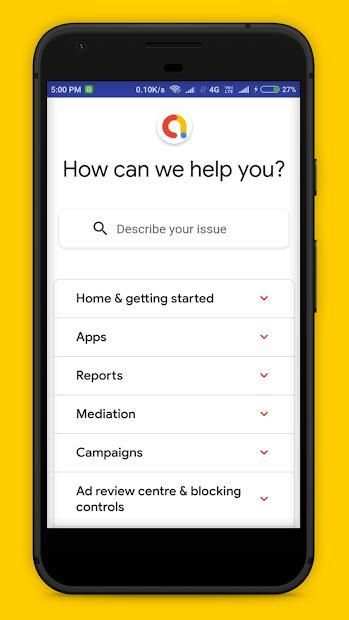 AdMob - Google Admob webview App 1 تصوير الشاشة