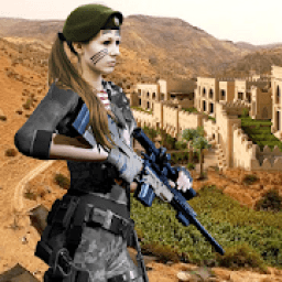 Sniper Shooting Commando Women आइकन