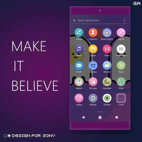 MBE XPERIA Theme | LOVE *Tema SONY Xperia screenshot 2