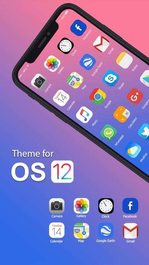 Launcher OS 12 - Phone X Themes screenshot 2