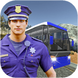 Offroad Police Bus Driving: Mountain Parking icon