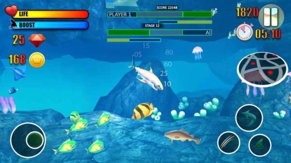 Shark Simulator Game 2019:Shark Attack 3D स्क्रीनशॉट 3