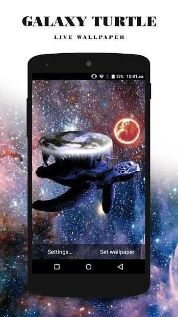 Galaxy Turtle Live Wallpaper screenshot 1