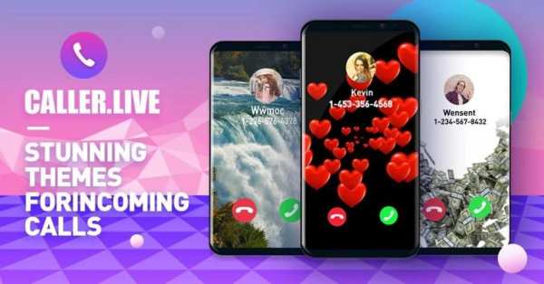 Fingerprint style call screen theme, caller ID screenshot 2