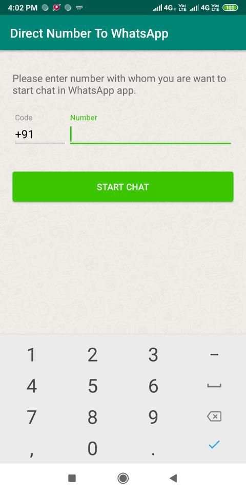 Direct Number To WhatsApp स्क्रीनशॉट 1