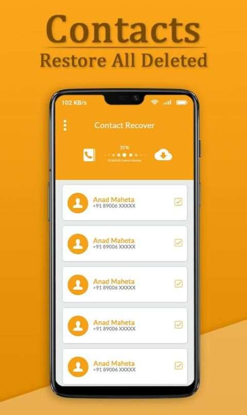 Recover All Deleted Contacts स्क्रीनशॉट 3