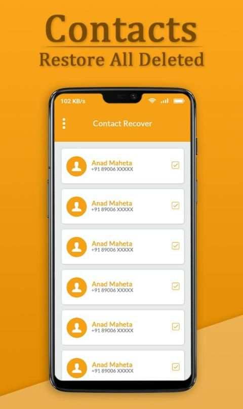 Recover All Deleted Contacts स्क्रीनशॉट 2
