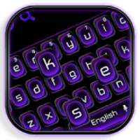 Cool Black Purple Keyboard Theme