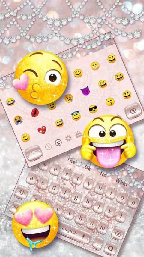 Gold Diamond Swan Keyboard स्क्रीनशॉट 1