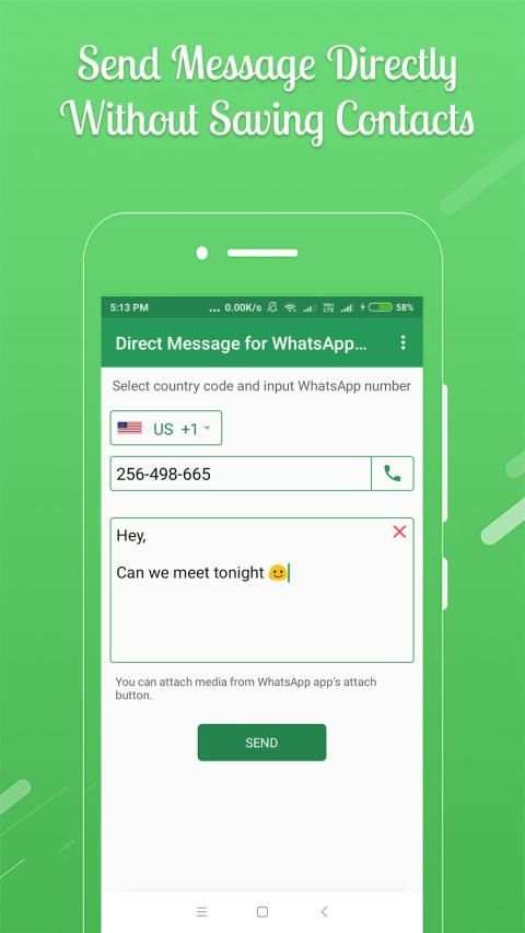 Direct Message for WhatsApp Messenger screenshot 13