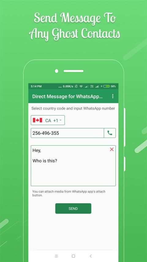 Direct Message for WhatsApp Messenger screenshot 10