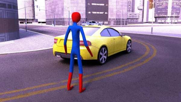 Spider Stickman Rope Amazing Battle स्क्रीनशॉट 1