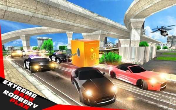 Chained Car Racing Robbery Crime City Simulator screenshot 2