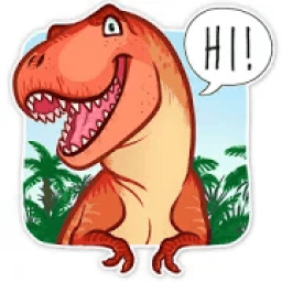 New WAStickerApps - Dinosaur Stickers For Chat आइकन