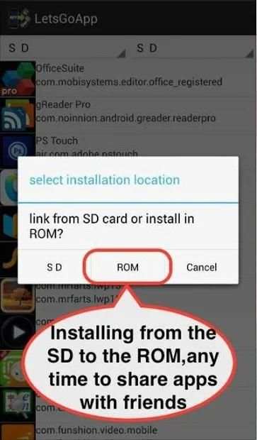 LetsGoApp App 2 SD or OTG※ROOT स्क्रीनशॉट 1