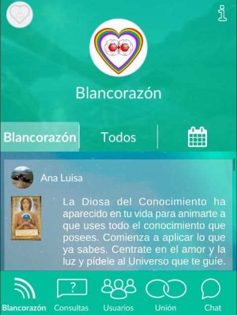 Blancorazón - Red social espiritual y esotérica screenshot 2