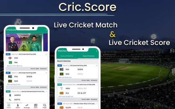 Crick.Score : Live Cricket Score & Commantry स्क्रीनशॉट 1