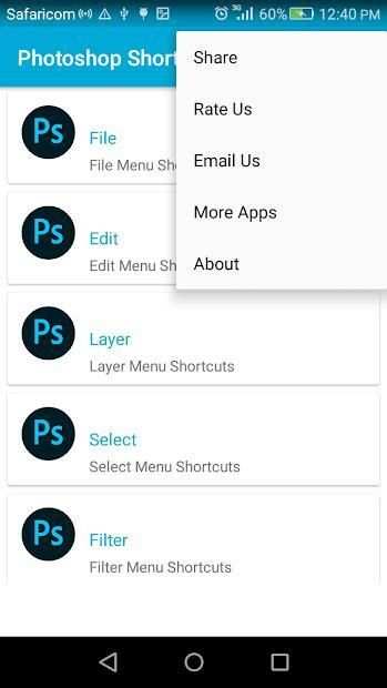 Photoshop Shortcuts screenshot 4