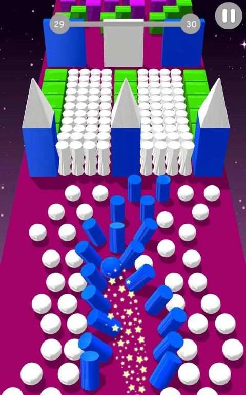 Color Ball Vs Road Bump 3D screenshot 1