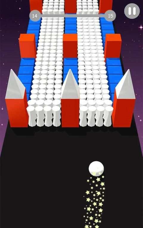 Color Ball Vs Road Bump 3D screenshot 3