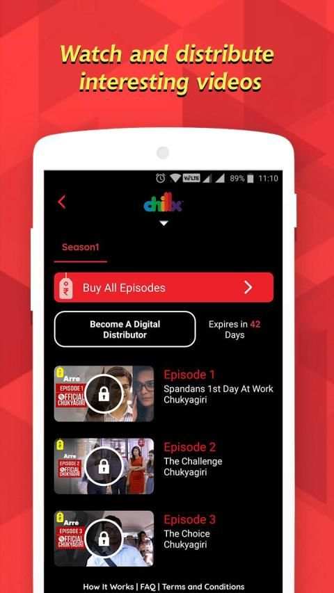 Chillx - Videos, Friends, Social, Share, Earn स्क्रीनशॉट 2