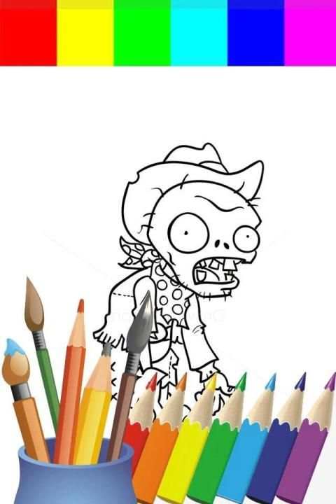 Game Plant zombie vs Coloring screenshot 1