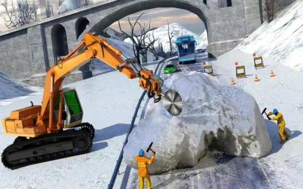 Snow Excavator Simulator 1 تصوير الشاشة
