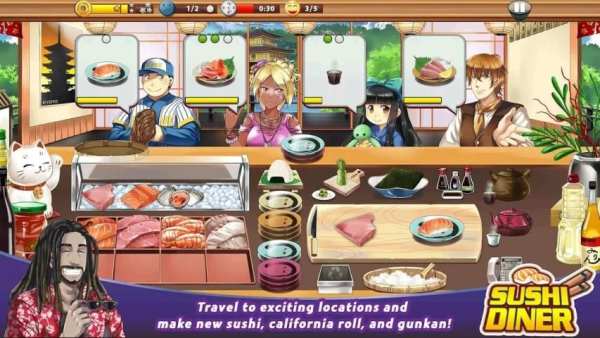 Sushi Diner - Fun Cooking Game screenshot 2